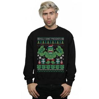 MARVEL Hulk Want Presents Weihnachts-Sweatshirt  