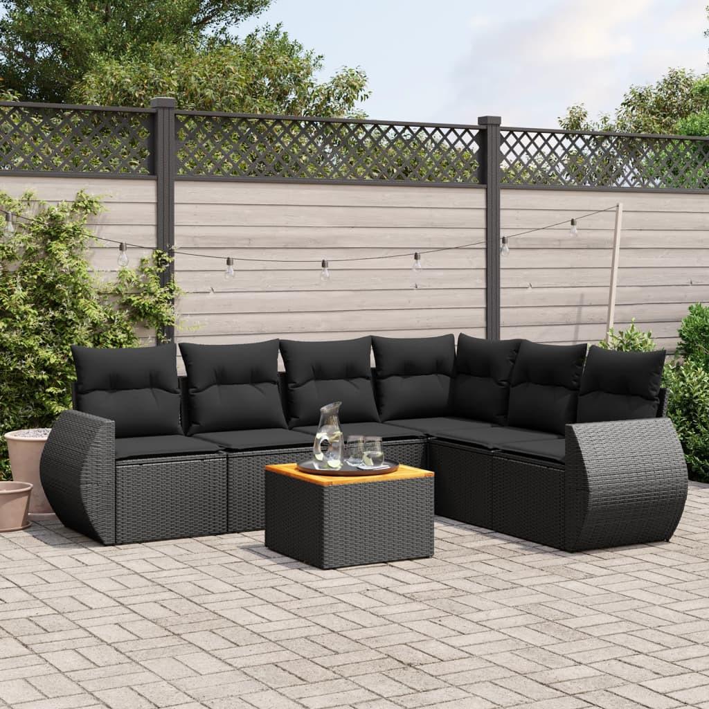 VidaXL set divano da giardino Polirattan  