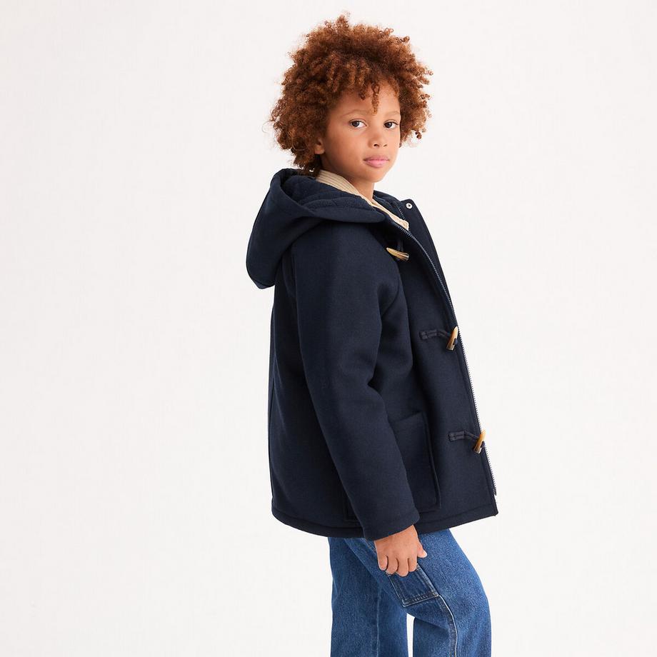 Warmer Dufflecoat mit Kapuze