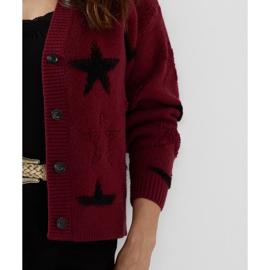 Joe Browns Strickjacke mit Sternen und V-Ausschnitt  