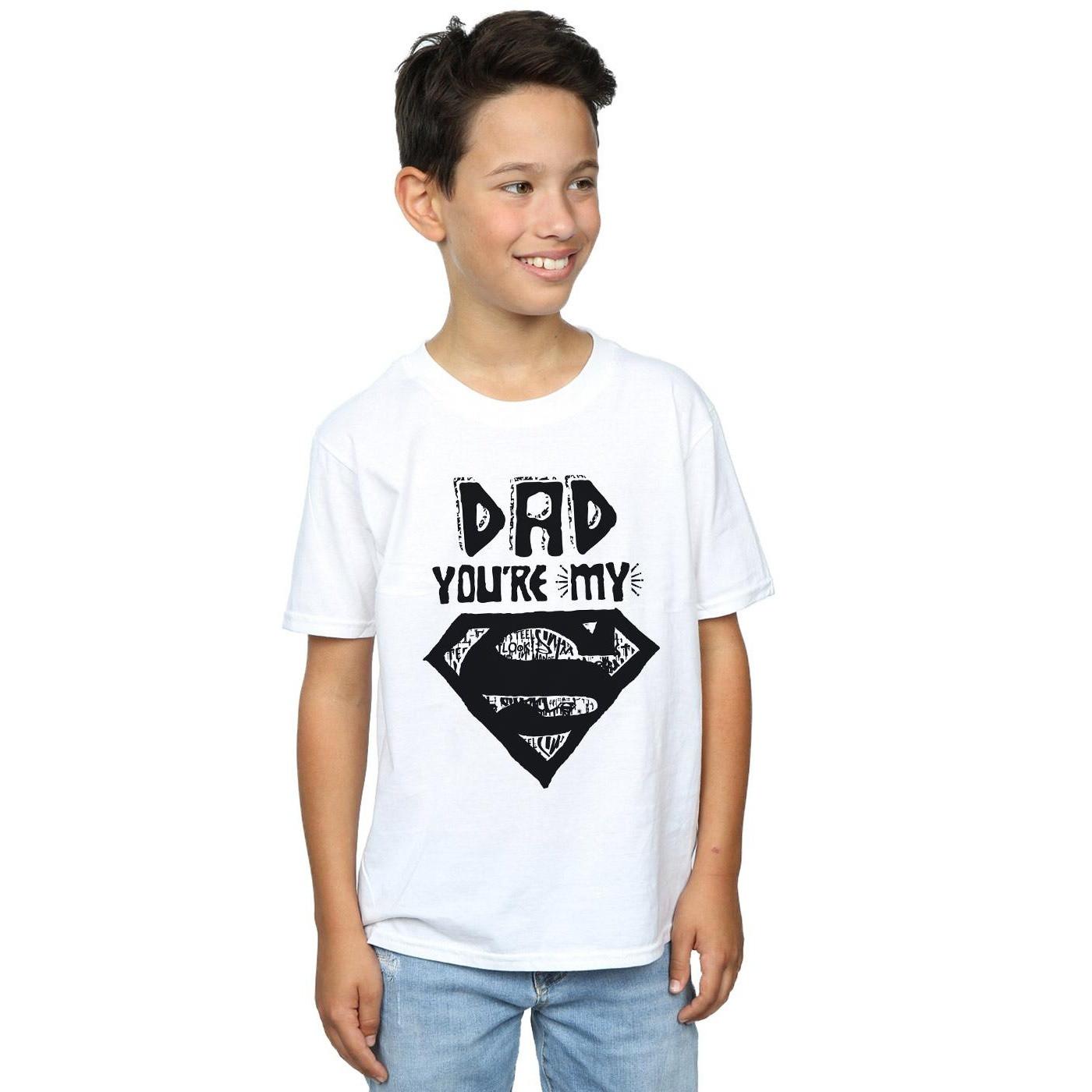 DC COMICS  Tshirt SUPERMAN SUPER DAD 