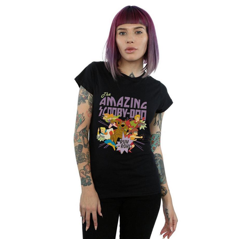 SCOOBY DOO T-Shirt Stampata a Maniche Corte  