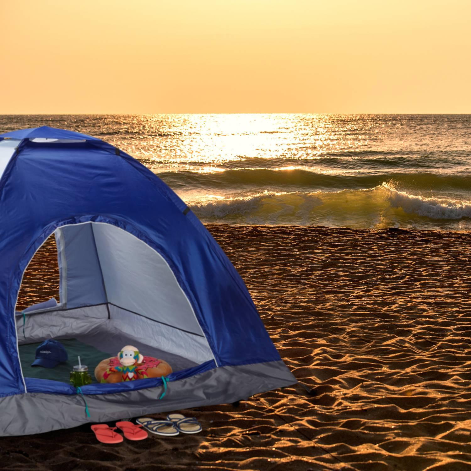 Northix  Tente de camping escamotable 