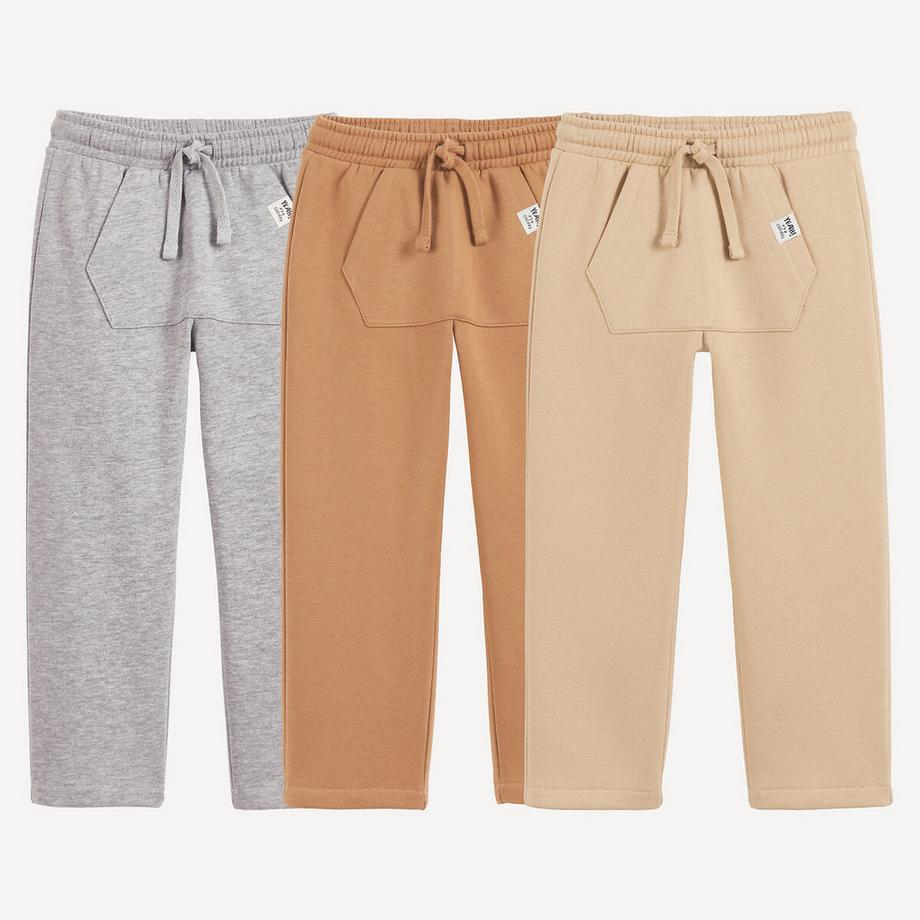 Lot de 3 pantalons de jogging en molleton