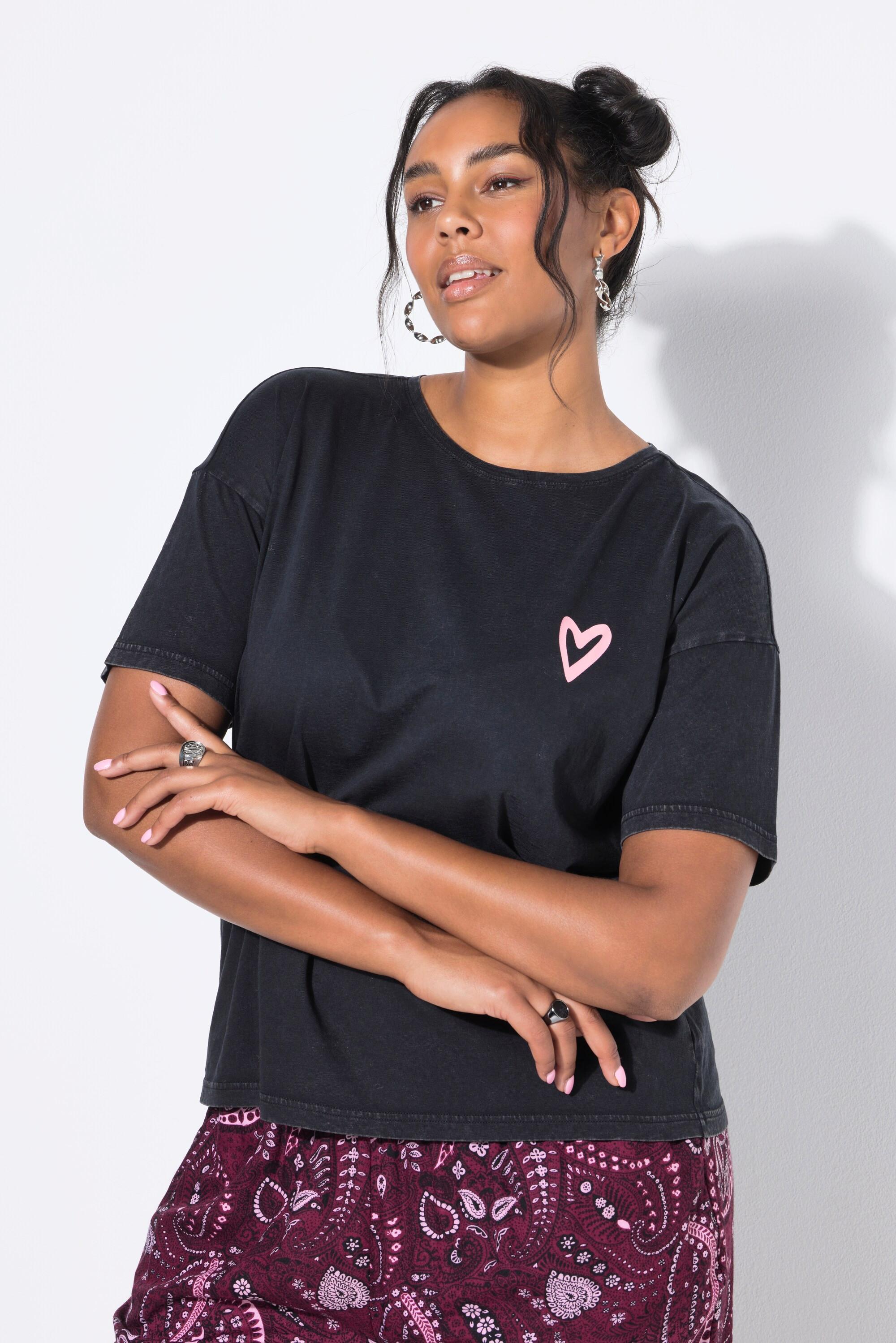 Studio Untold T-shirt oversize Cœur Style Vintage  