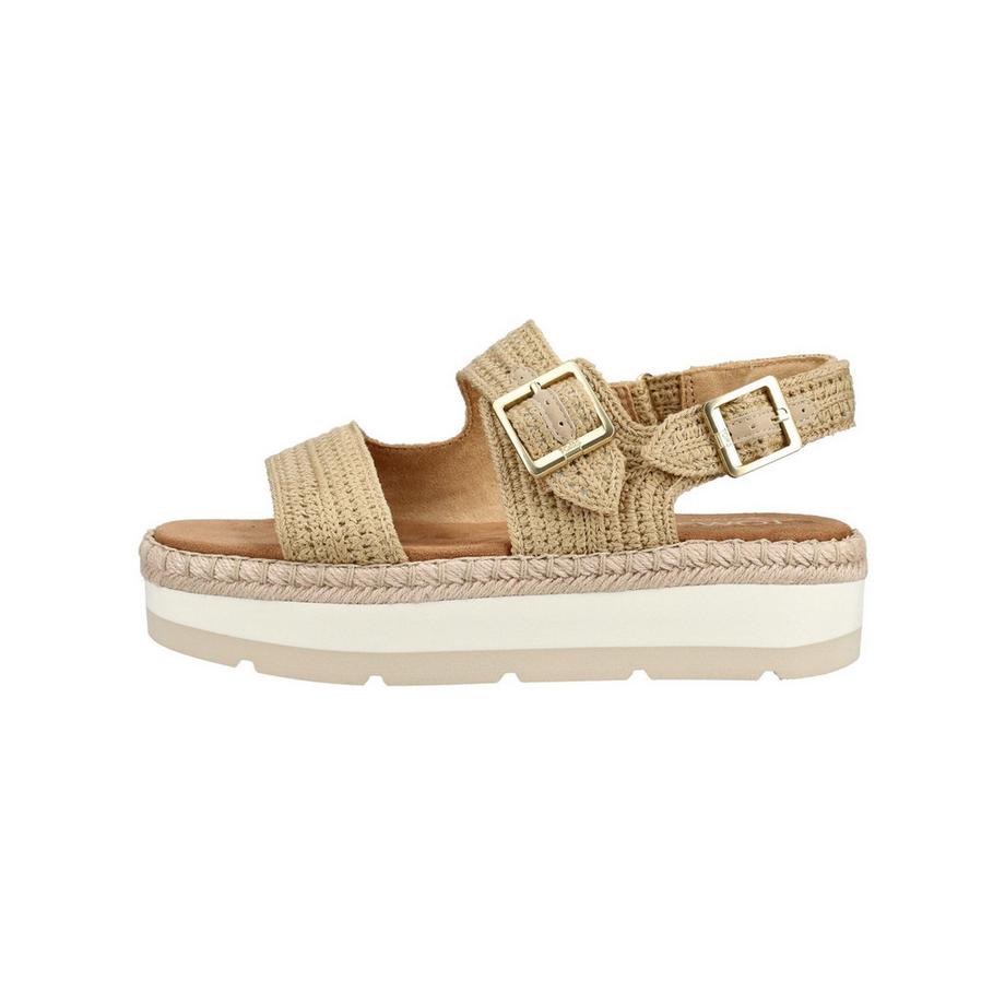 TOMS Sandales compensées tressées avec boucles  