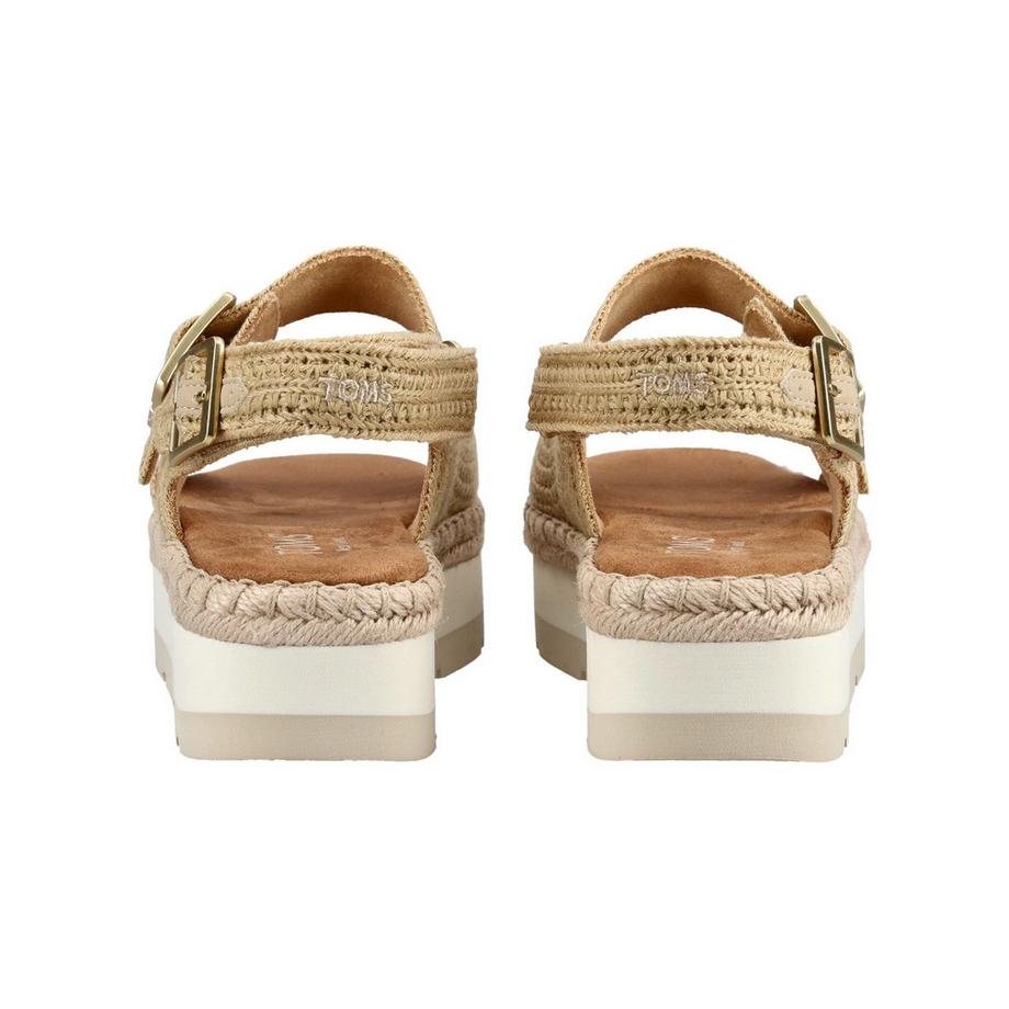 TOMS Sandales compensées tressées avec boucles  