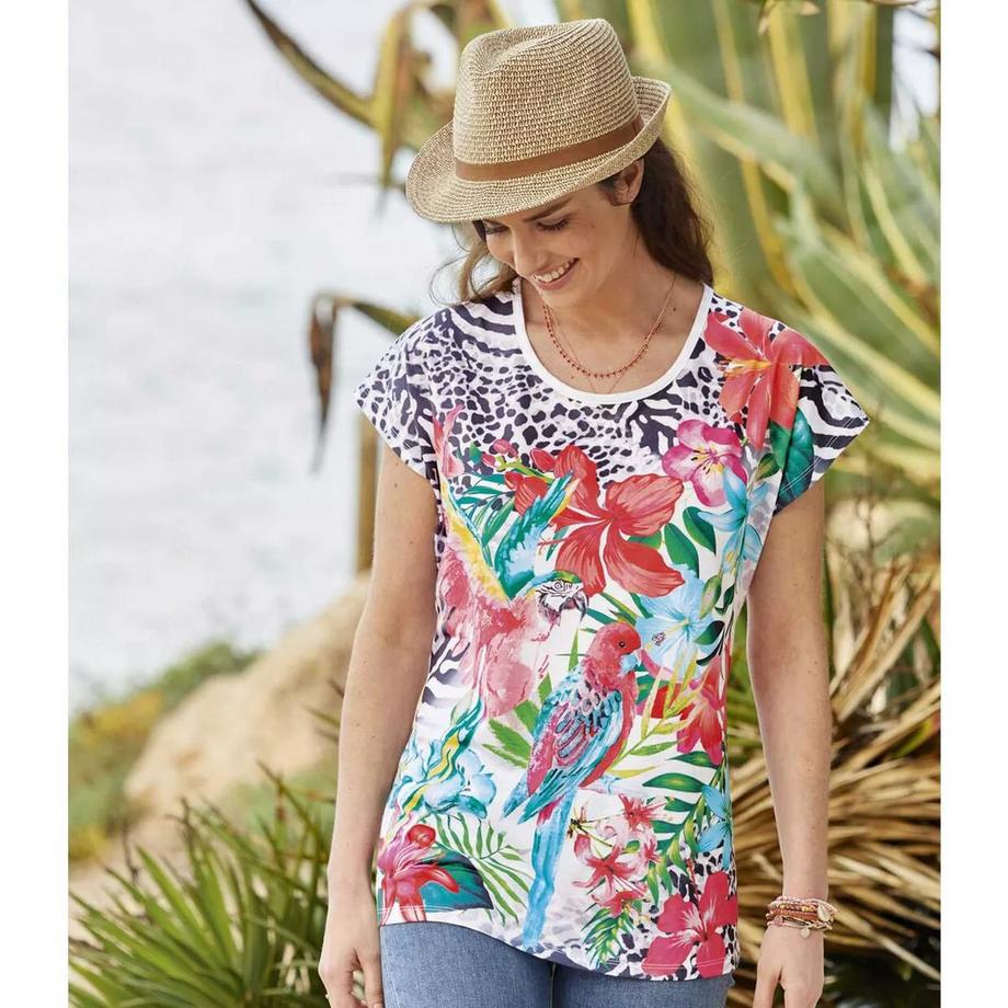 Atlas For Women  Maglietta Floreale 