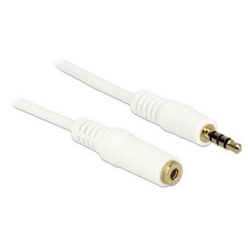 DeLOCK 3.5mm 1m cavo audio Bianco