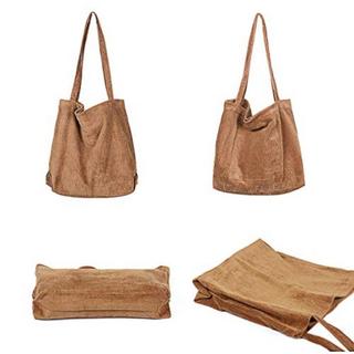 Only-bags.store Große Kapazität Cord Umhängetasche Retro Handtasche  