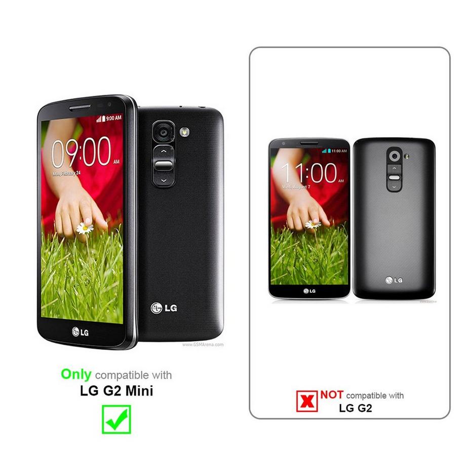 Cadorabo  Housse compatible avec LG G2 MINI - Coque de protection avec fermeture magnétique, fonction de support et compartiment pour carte 