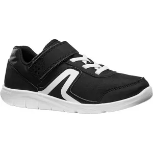 Sportschuhe Walking PW 100 Kinder schwarz/weiß