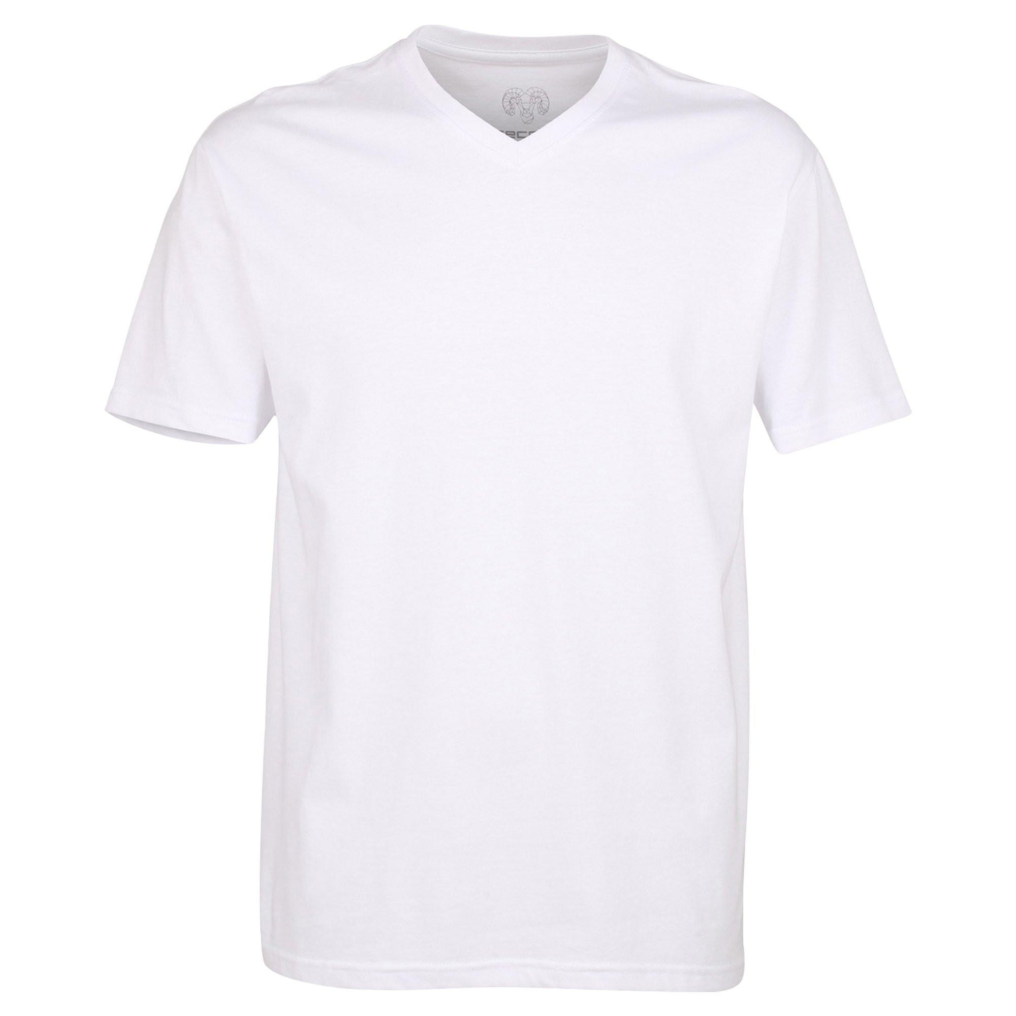Ceceba T-shirt Col V Lot de 4 Coupe Confortable  