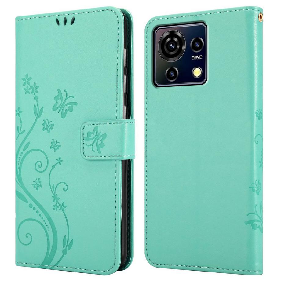 Cadorabo  ZTE Blade V50 Vita Hülle mit Blumen Muster 