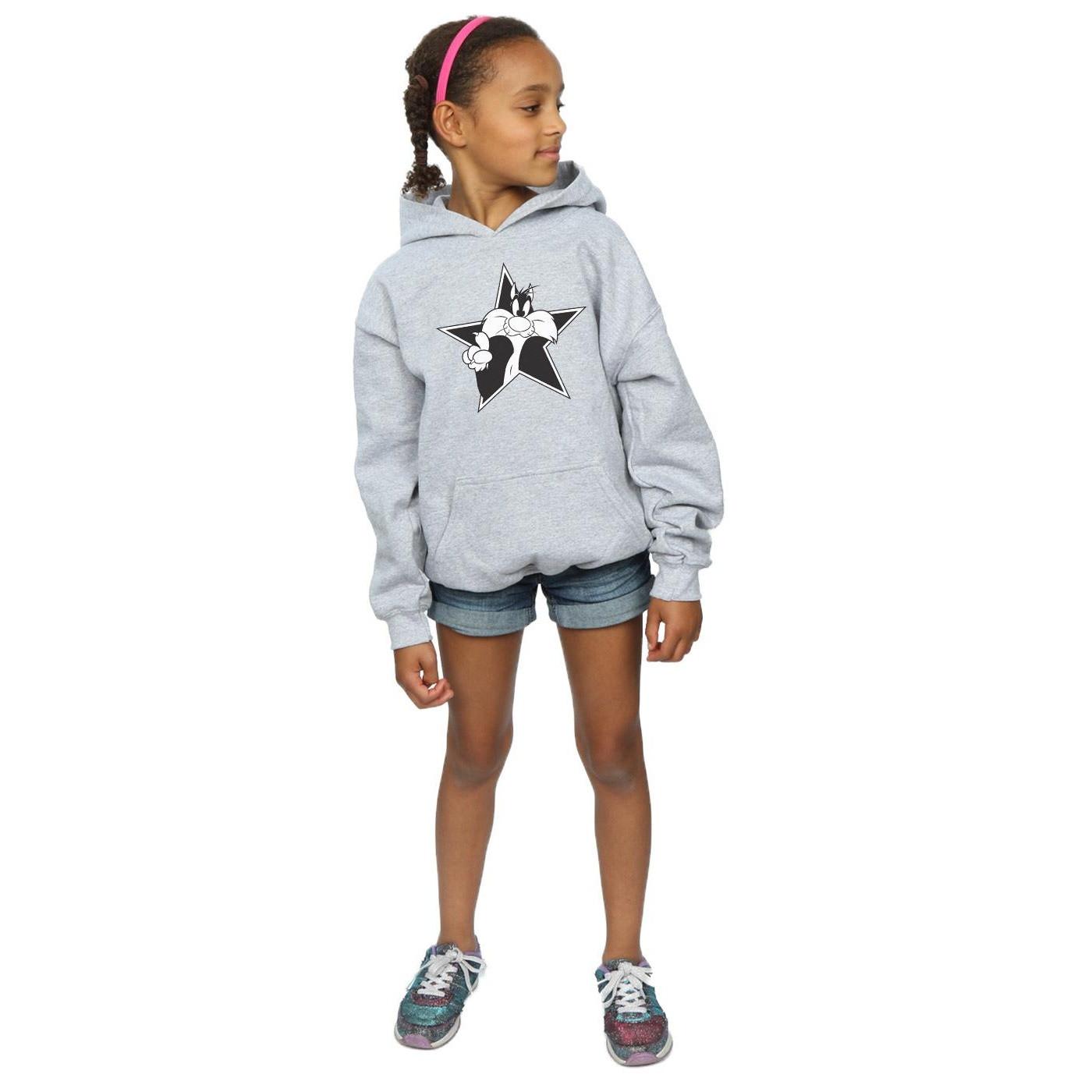 LOONEY TUNES  Sylvester Mono Star Kapuzenpullover 