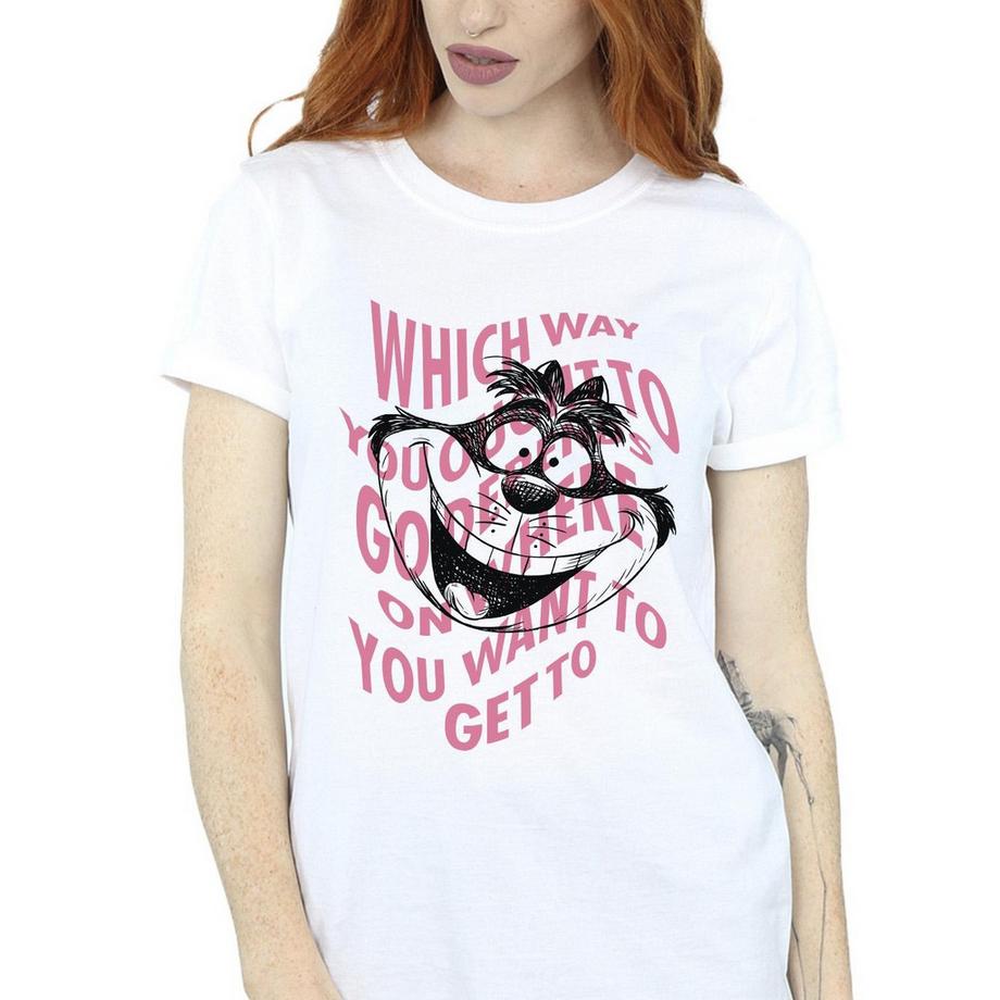 Disney Alice nel Paese delle Meraviglie Cheshire Cat T-Shirt Stampata  