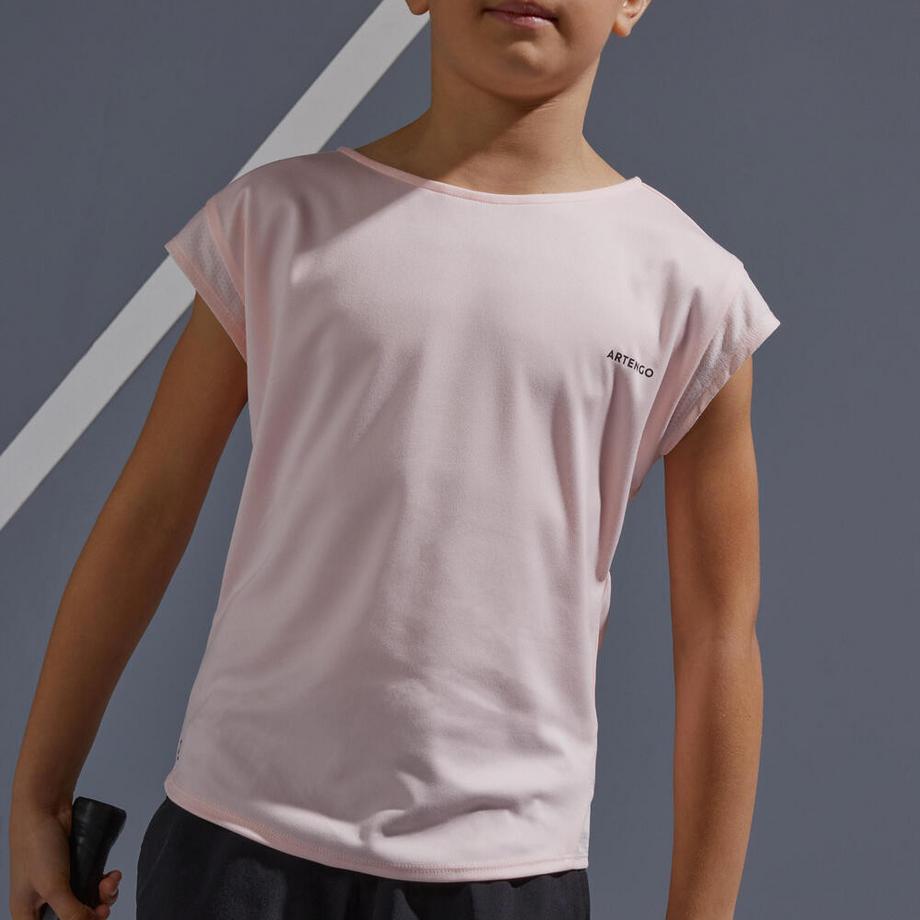 ARTENGO  Tennis T-Shirt Mädchen TTS500 rosa 