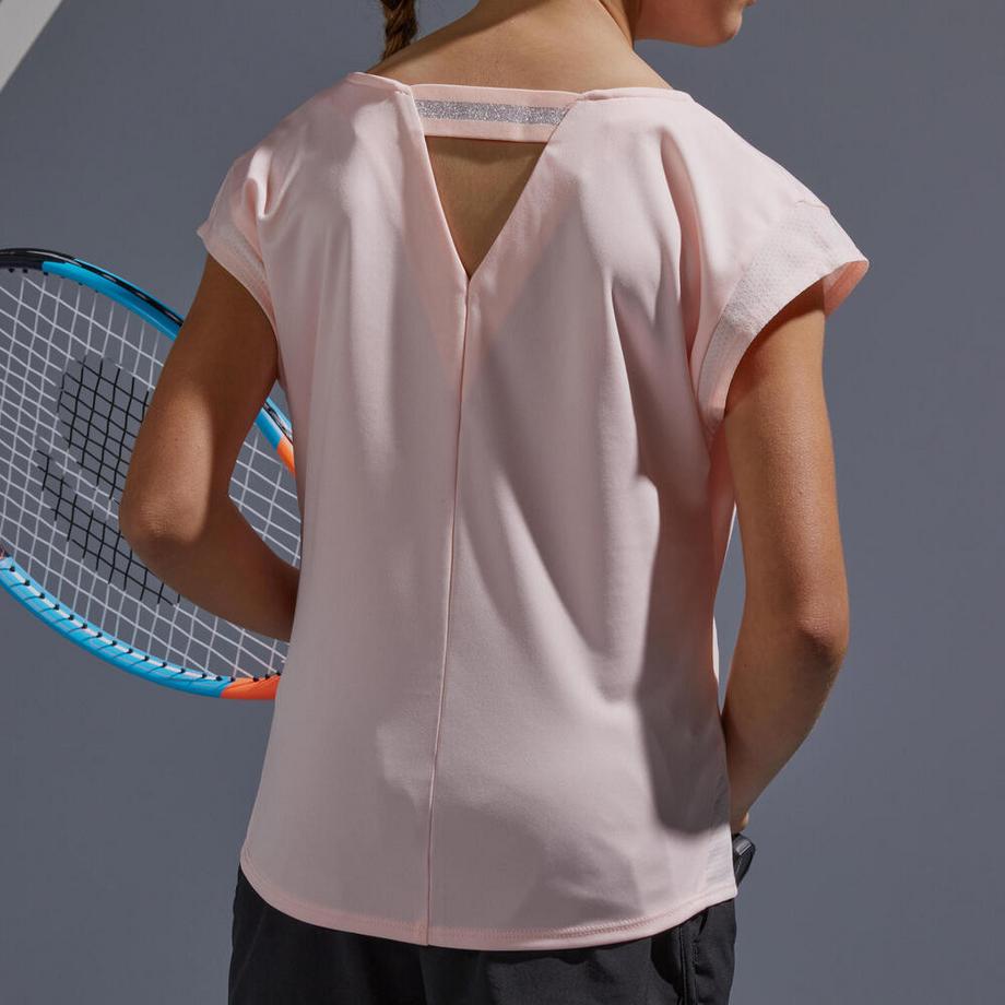 ARTENGO  Tennis T-Shirt Mädchen TTS500 rosa 