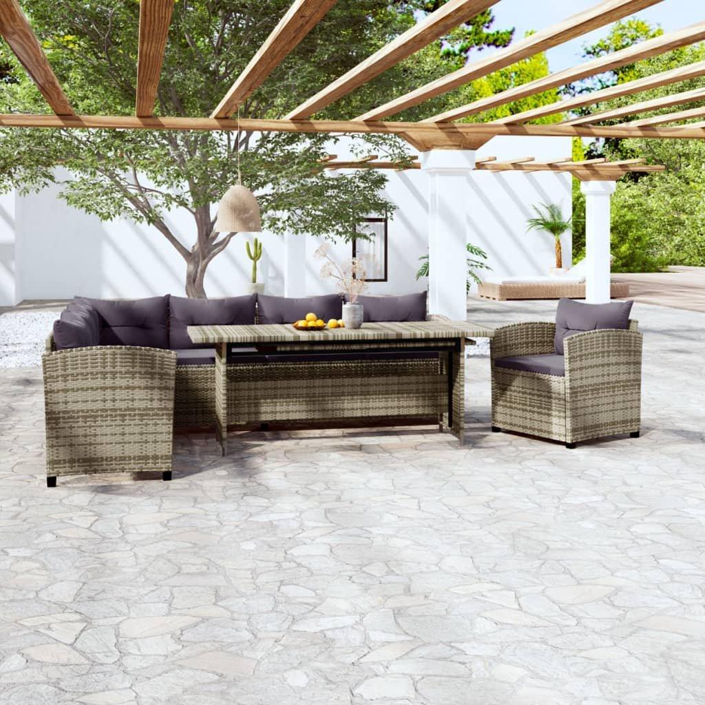 VidaXL Garten-lounge-set poly-rattan  