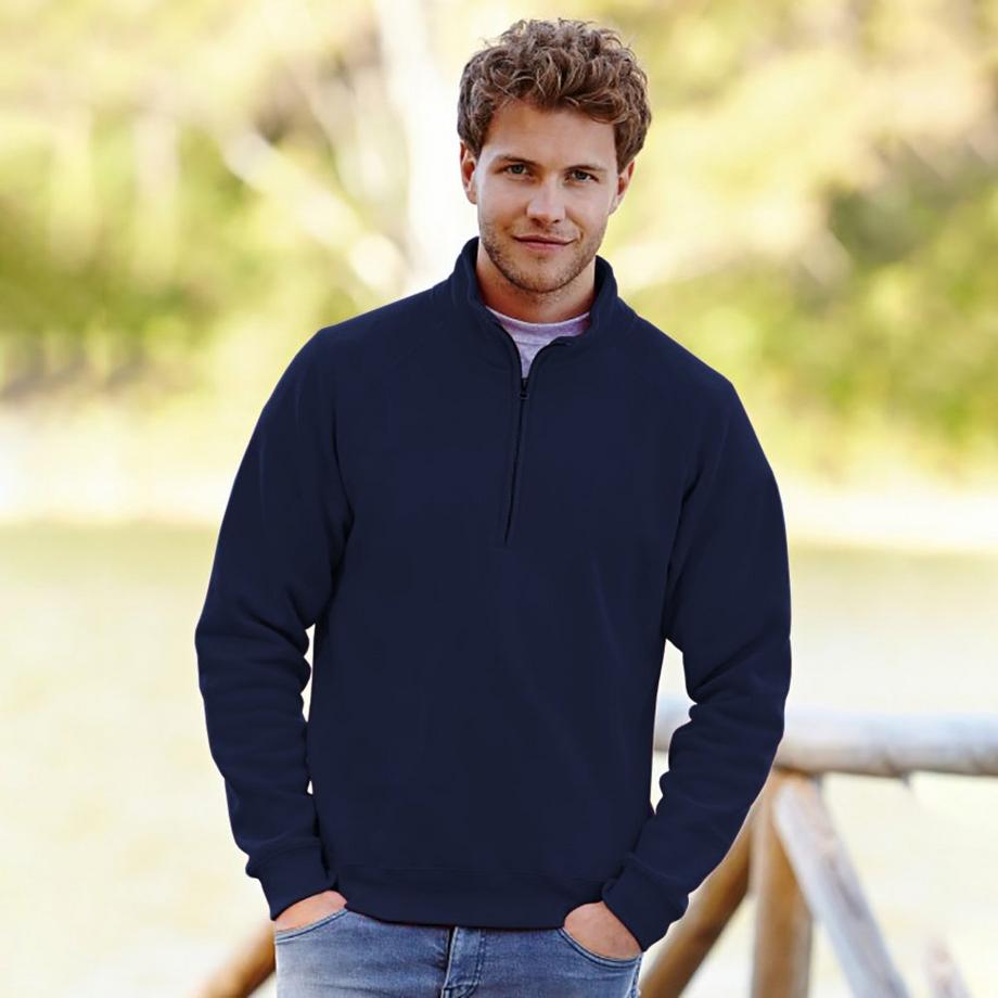 Fruit of the Loom Premium 7030 Zip Neck Sweatshirt  