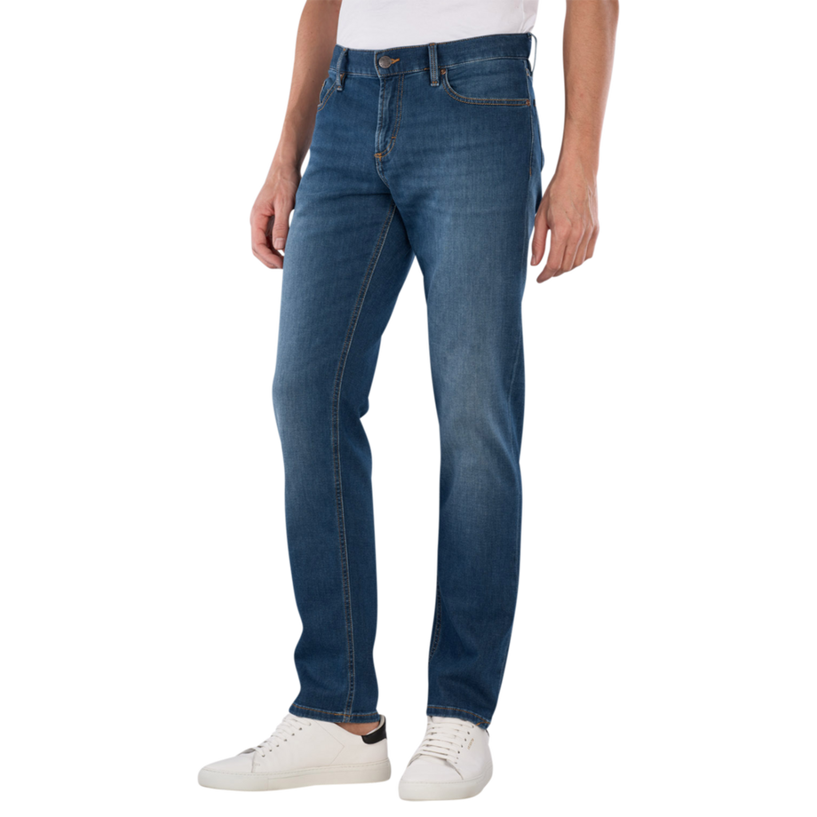 Alberto Pipe Regular Fit Laser Denim Jeans  