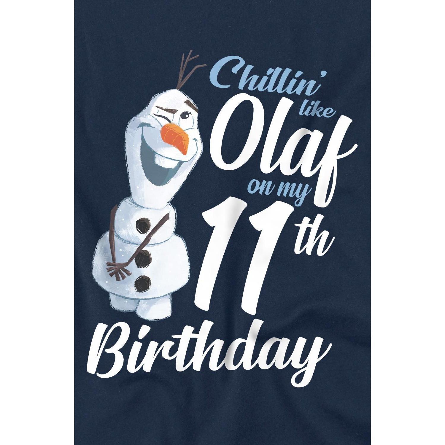 FROZEN  Chillin Like Olaf TShirt  11. Geburtstag 