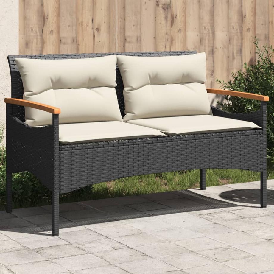 VidaXL panca da giardino Polirattan  