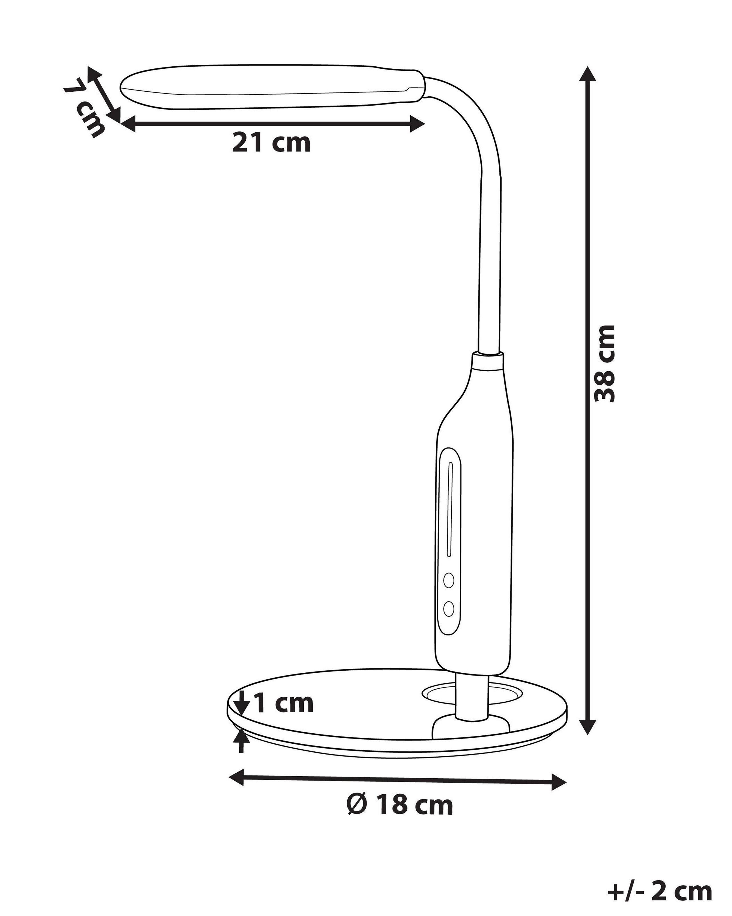 Beliani Lampe de bureau LED en Matière synthétique Moderne CYGNUS  