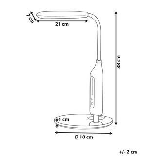 Beliani Lampe de bureau LED en Matière synthétique Moderne CYGNUS  