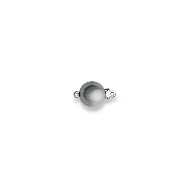 Loquet en or blanc 750, 10x15mm