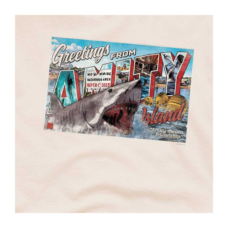 Jaws T-Shirt Imprimé Graphique 50e Anniversaire  