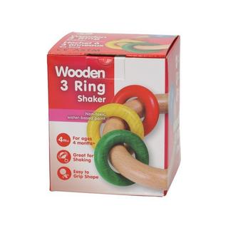 Spielba Holzspielwaren  Kleinkind Greifling 3 Ringe 
