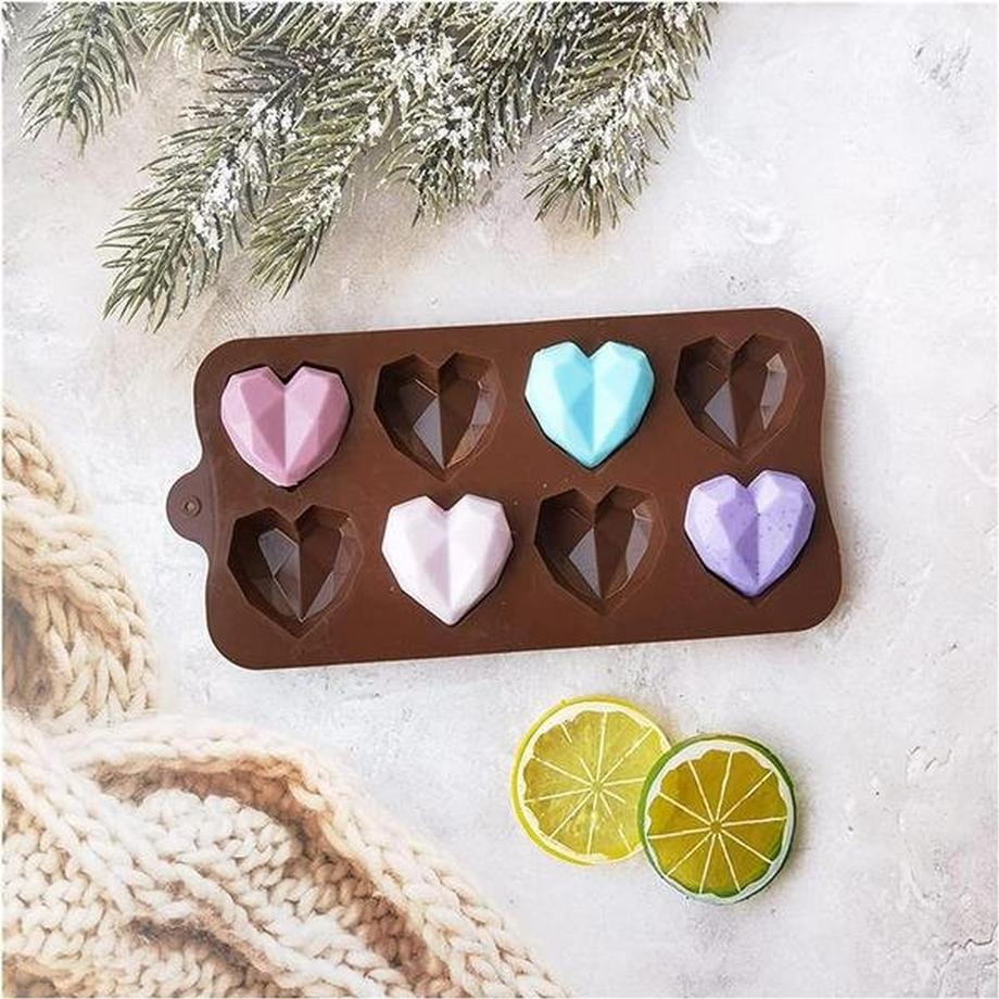 Northio Silikonform zum Backen - 8 Herzen  