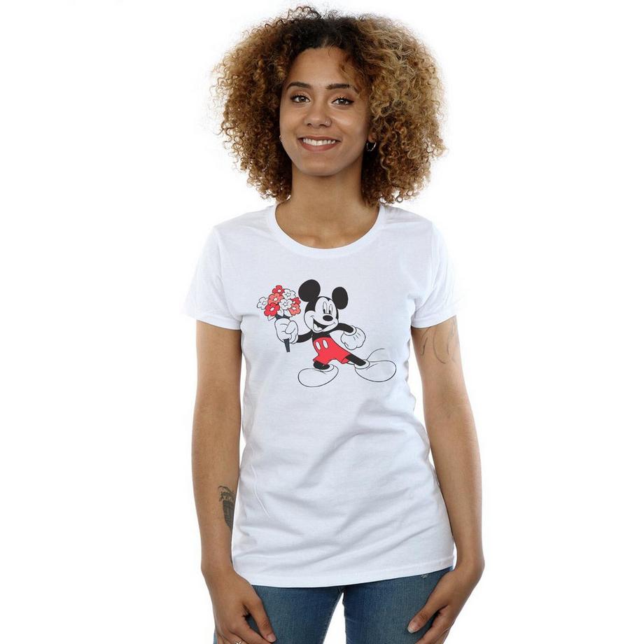 Disney Mickey Mouse Flowers T-Shirt  