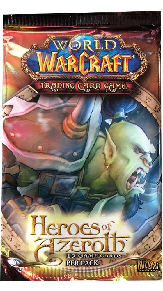 BLIZZARD ENTERTAINMENT  Heroes of Azeroth World of Warcraft TCG Booster Pack 