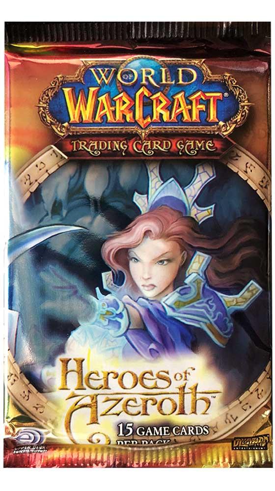 BLIZZARD ENTERTAINMENT  Heroes of Azeroth World of Warcraft TCG Booster Pack 