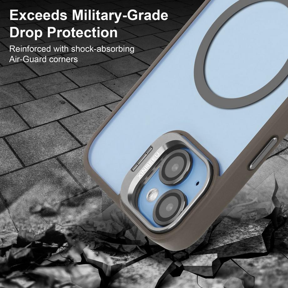 Cadorabo  iPhone 14 PLUS Hülle Magsafe kompatibel inkl. Kameralinsen Schutz 