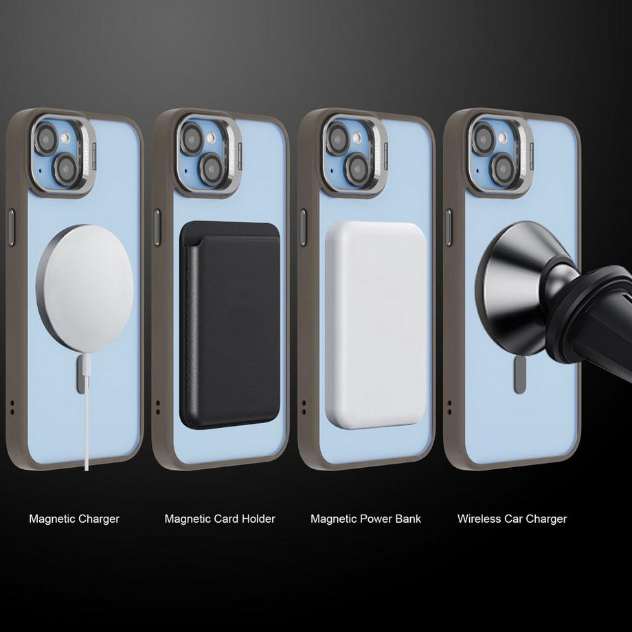 Cadorabo  iPhone 14 PLUS Hülle Magsafe kompatibel inkl. Kameralinsen Schutz 