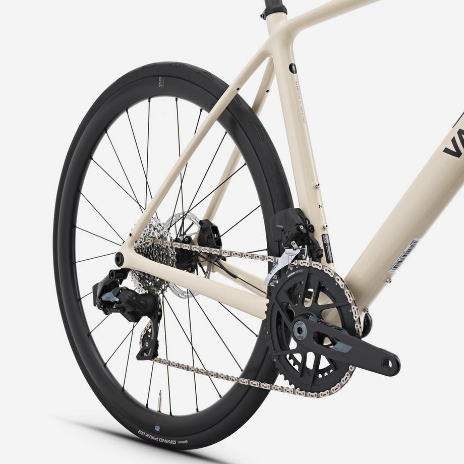 VAN RYSEL  Vélo de route carbone SRAM Rival AXS E1 2x12v, EDR CF beige 