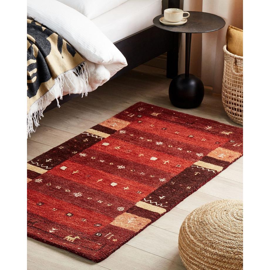 Beliani Tapis en Laine Rustique SINANLI  