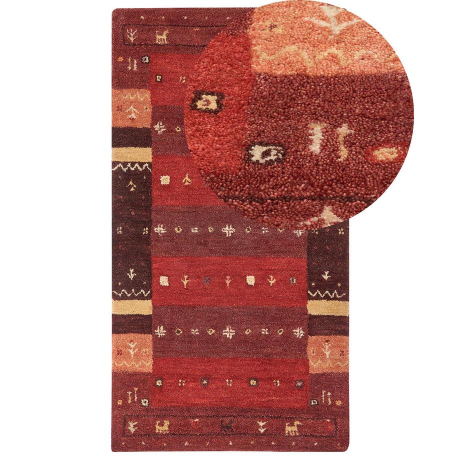 Beliani Tapis en Laine Rustique SINANLI  
