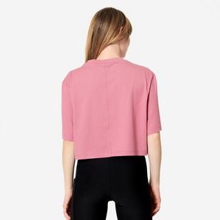 DOMYOS  T-shirt crop-top donna slim poliestere 