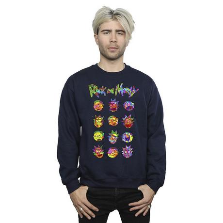 Rick And Morty Sweatshirt Col Rond  