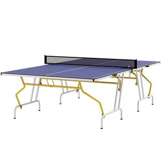 Northio Tavolo Da Ping Pong Tavolo Pieghevole In Quarti Con Rete Da Ping Pong, 2 Racchette Da Ping Pong, 3 Palline, Blu  