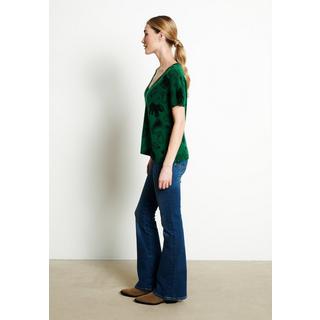 Studio Cashmere8 RIA 6 V-Ausschnitt T-Shirt Elefantenprint  