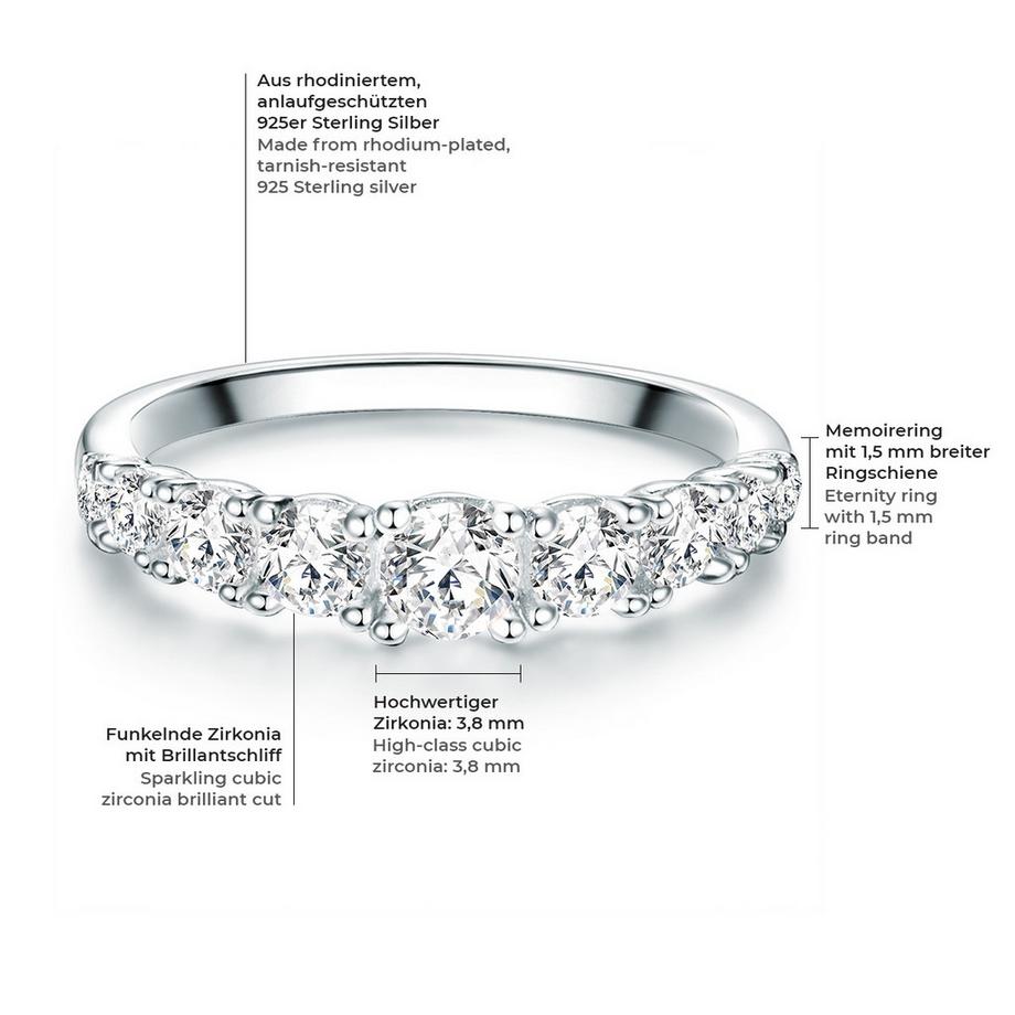 Rafaela Donata  Ring Sterling Silber Zirkonia weiß 