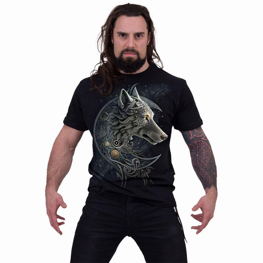 Spiral T-Shirt Celtic Wolf  