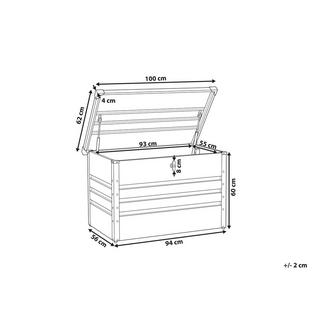 Beliani Aufbewahrungsbox aus Stahl CEBROSA  