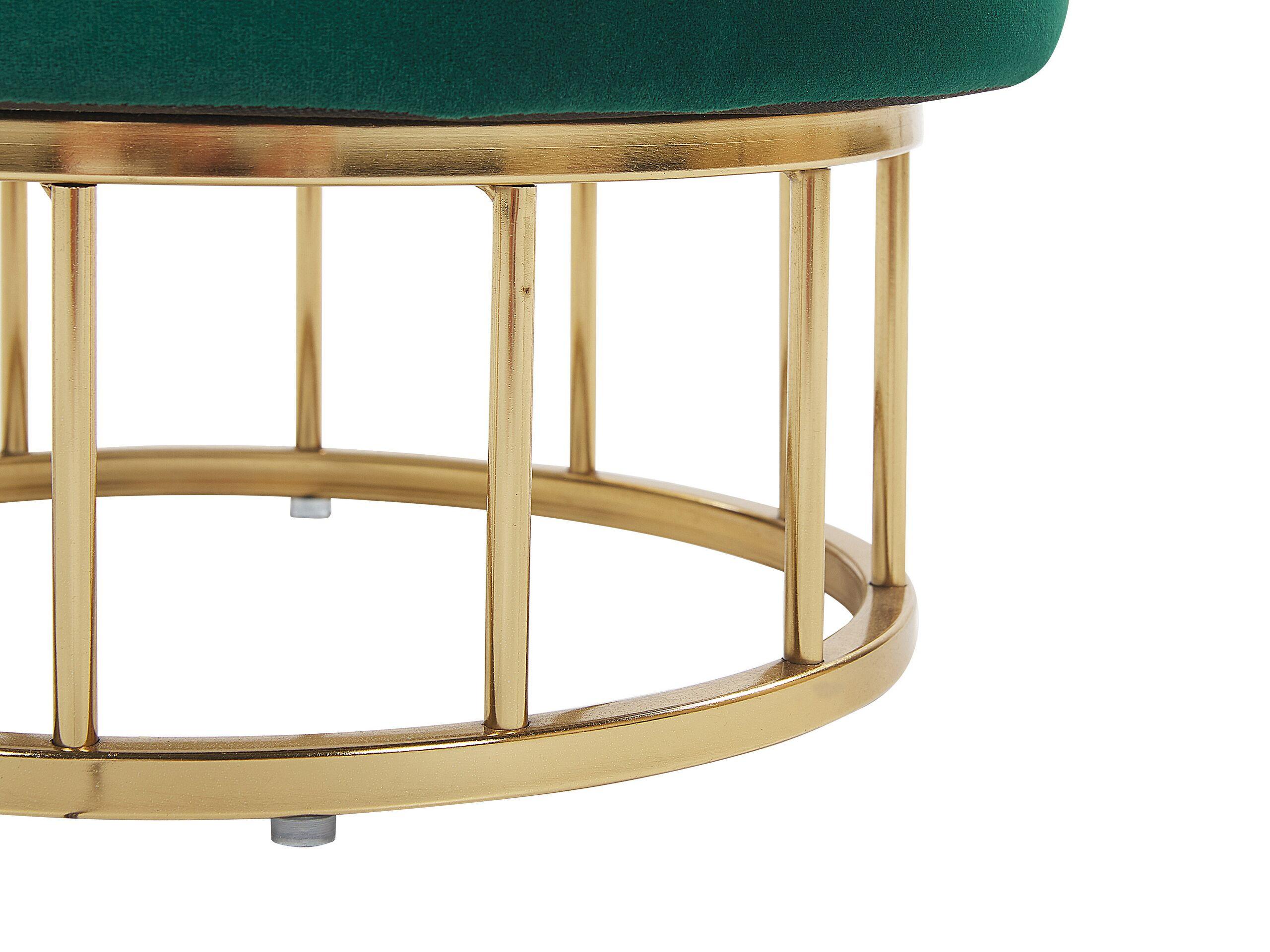 Beliani Pouf contenitore en Velluto Glamour ELGIN  