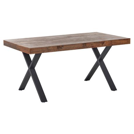 Beliani Table de repas en Bois de pin Industriel CLIFTON  